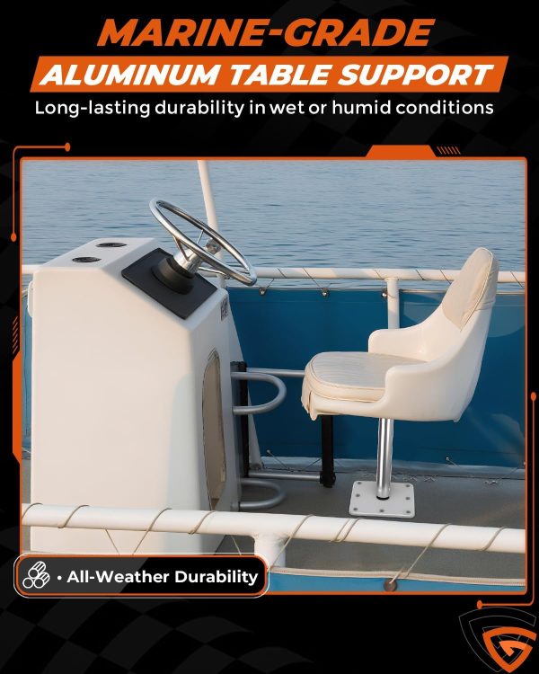GEARBONE Boat Seat Pedestal Kit Universal Fit-4