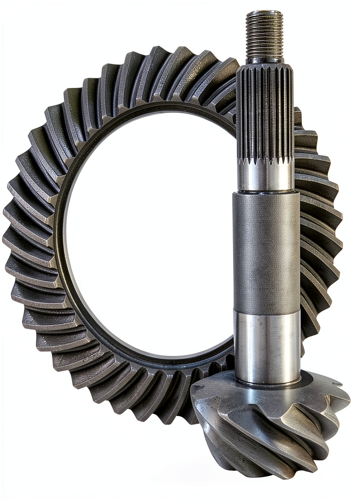 Installing USA Standard Gear Ring and Pinion Set 4.27 Axle Ratio on a wooden desk
