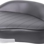 Vancus Universal Boat Seat Black Faux Leather-0