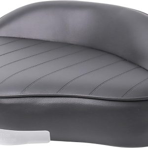 Vancus Universal Boat Seat Black Faux Leather-0