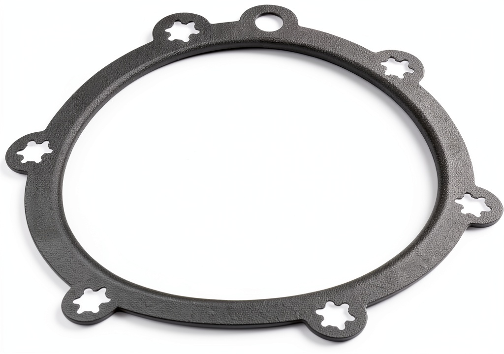 Water pump gasket being installed on a Chevrolet engine