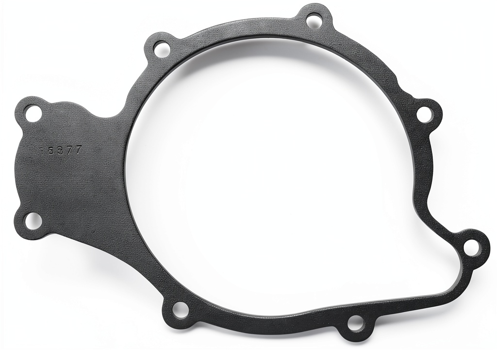 Installing Fel-Pro Round Water Pump Gasket Set for Automotive on a wooden workbench