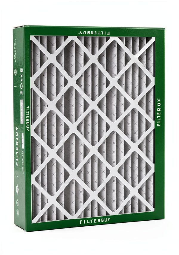 20x25x5 Air Filter MERV 8 Filterbuy 2-Pack 19.88x24.75x4.38 Silver-8