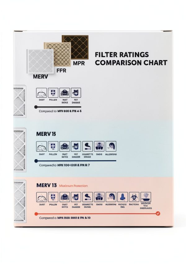 Filter King 19.5x19.5x1 Air Filter MERV 8 Pleated Furnace Filters-7