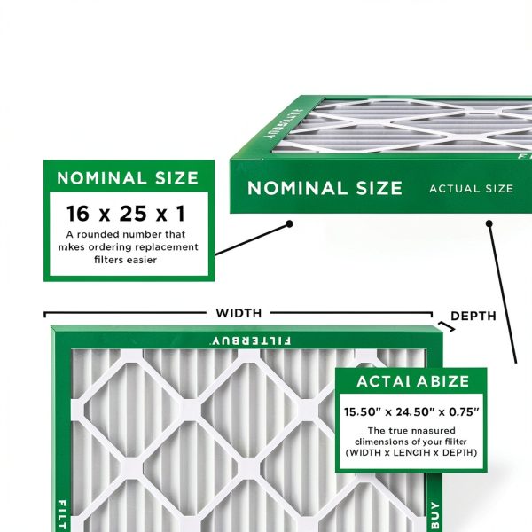 Air Filter Filterbuy 16x25x1 MERV 11 Pet & Allergy Defense 6-Pack-1