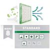 20x25x5 Air Filter MERV 8 Filterbuy 2-Pack 19.88x24.75x4.38 Silver-3