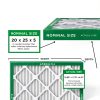 20x25x5 Air Filter MERV 8 Filterbuy 2-Pack 19.88x24.75x4.38 Silver-1