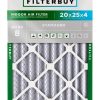 Air Filter 20x25x4 MERV 8 Dust & Allergy Defense by Filterbuy 1-Pack-0
