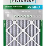 Air Filter 20x25x4 MERV 8 Dust & Allergy Defense by Filterbuy 1-Pack-0
