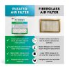 20x25x5 Air Filter MERV 8 Filterbuy 2-Pack 19.88x24.75x4.38 Silver-5